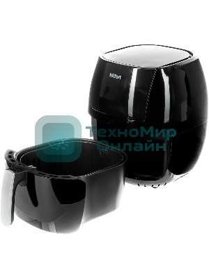 Аэрогриль Kitfort КТ-2220 черный, 1800 Вт, 6 л, электронное управление, 7 программ