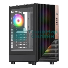 Компьютерный корпус ACD Citadel 101 ATX, черный, USB 3.0x1 + USB 2.0x2 + HD AUDIO, 1x12 см H1 argb fan at rear, 3x12см H1 argb fas at front, TG