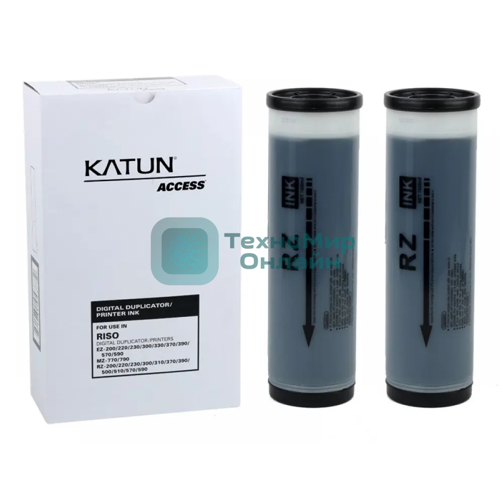 Краска Katun RISO RZ/EZ 370/300/230/200 черный 1000 мл (КРАТНО ДВУМ ШТУКАМ!!!)