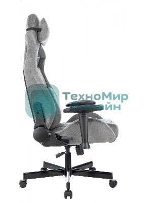 Кресло Knight Outrider серый, ткань, 120 кг, механизм качания