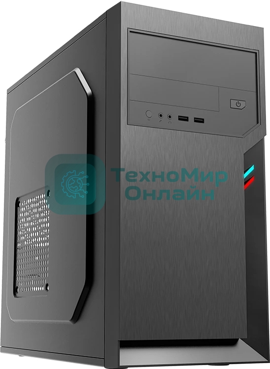 Компьютерный корпус с блоком питания 500Вт./Case Foxline FL-702, mATX, 1x5.25EXT, 1x3.5EXT, 2x3.5INT, 2xUSB 2.0, HDA, w/o FAN, w/500W ATX PSU, w/1.2m EU pwr cord