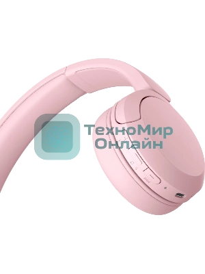 Наушники накладные Sony WH-CH520 розовый беспроводные bluetooth оголовье (WH-CH520/PZ E)