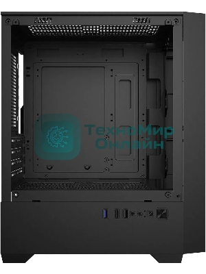 Компьютерный корпус Bloody CC-123 черный без БП mATX 8x120мм 2xUSB2.0 1xUSB3.0 audio bott PSU