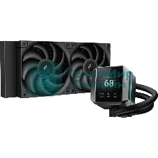 Система жидкостного охлаждения DEEPCOOL MYSTIQUE 240 черный, 120 мм, алюминий, 2150 об/мин, 36.49 дБ, 4 pin, 280 Вт