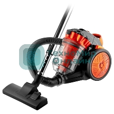 Пылесос BRAYER BR4201 черный/оранжевый, 400/2200 Вт, уборка сухая, пылесборник контейнер 3 л