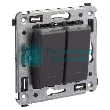 Выключатель двухклавишный DKC Avanti 4412104 