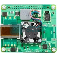 Плата Power Over Ethernet (POE) Raspberry Pi PoE HAT for Raspberry Pi 3B+ и 4B, SC0468, для питания Raspberry Pi через Ethernet кабель. Вентилятор в комплекте. (RPI3-MODBP-POE)(RASP3328)(221-1857) (492820)