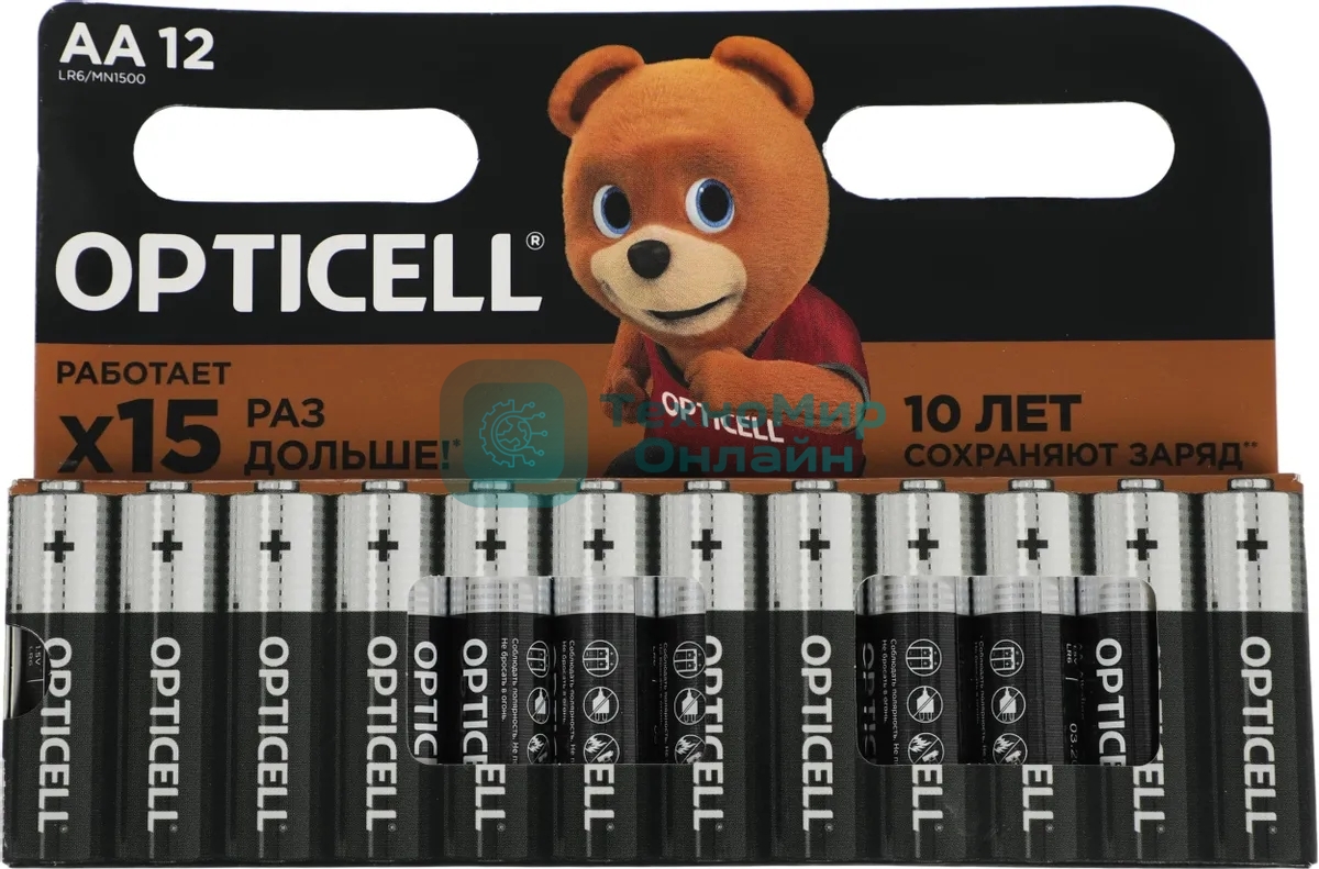Батарея Opticell Basic LR6 AA (12шт) блистер
