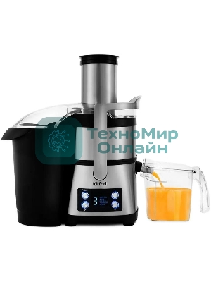 Кухонный комбайн Kitfort KT-1395 800Вт серебристый/черный