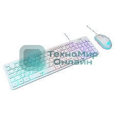 Комплект клавиатура+мышь Dialog KMGK-1707U проводной, USB, 1600 DPI, белый