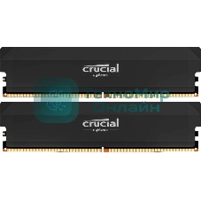 Оперативная память Crucial, DDR5, 32GB (2x16GB), 6000 MHz, CL36, с радиатором, черный
