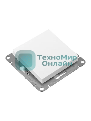 Механизм выключателя EKF UP1-SWW-10 одноклавишный, белый Эпика