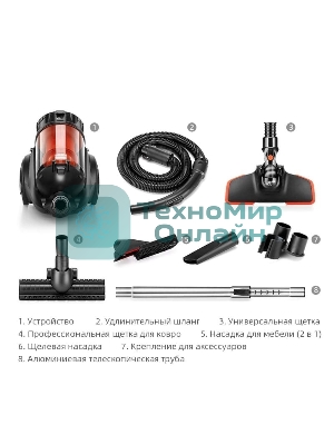 (Распродажа) Пылесос Puppyoo P9 Pro EU