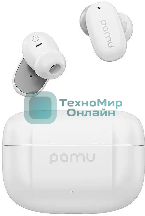 Наушники TWS Padmate T11P белый, внутриканальные, Bluetooth, до 7 ч