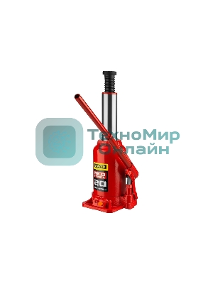 Домкрат STAYER 43160-20_z01 гидравлический бутылочный red force 20т 242-452мм
