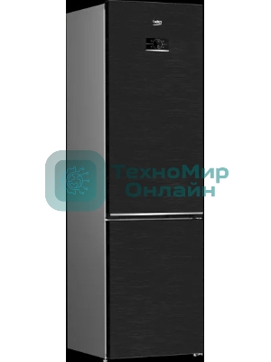Холодильник Beko B5RCNK403ZWB черный 257/100л двухкамерный морозилка снизу, No Frost