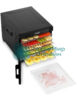 Сушка для фруктов и овощей Kitfort КТ-1964 18под. 600 Вт, черный