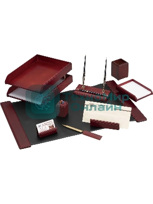 Настольный набор Good Sunrise M9C-25A (9 предметов) фактура красное дерево, материал дерево, бордовый/черный