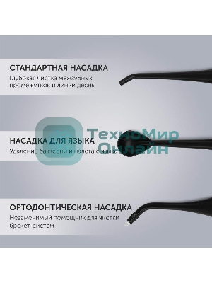 Ирригатор Polaris PWF 0201 портатив. импульсн. 5насад. черный