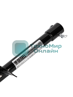 Шнек для грунта Denzel ER-100, диаметр 100 мм, длина 800 мм, соединение 20 мм, съемный нож