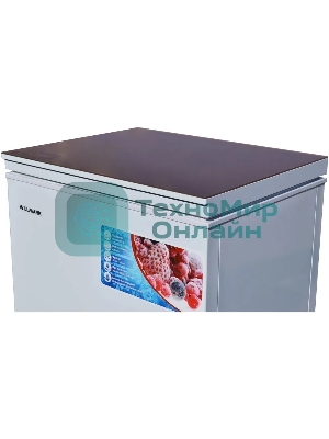 Морозильный ларь Willmark CF-310G белый стеклянная крышка, 305л