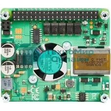 Плата Power Over Ethernet (POE) Raspberry Pi PoE HAT for Raspberry Pi 3B+ и 4B, SC0468, для питания Raspberry Pi через Ethernet кабель. Вентилятор в комплекте. (RPI3-MODBP-POE)(RASP3328)(221-1857) (492820)