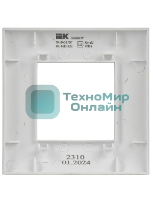 Рамка 1-ая SK-F01W IEK SKANDY Арктический белый