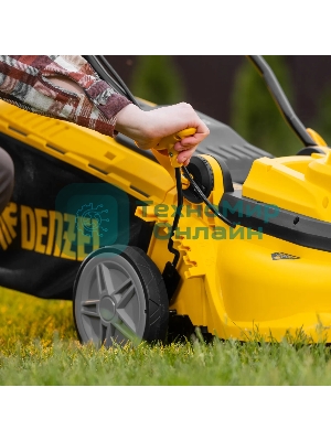 Газонокосилка электрическая Denzel GMC-1800, шир. 38см, 1800 Вт, 6 уров., травосб. 35 л
