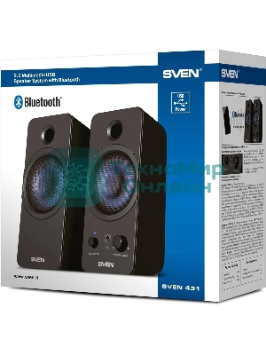 Акустическая система SVEN АС 431, черный (6 Вт, питание USB, Bluetooth)