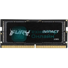 Оперативная память Kingston Fury Impact, DDR5, 16GB (1x16 GB), 5600 MHz, CL40, SO-DIMM