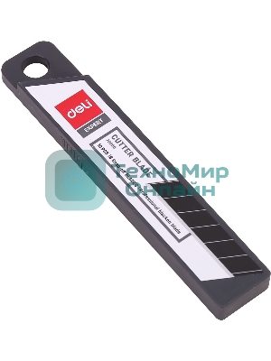 Лезвия Deli E78000 Expert, ширина лезвия 18 мм, сталь (упаковка: 10шт) пластиковая коробка