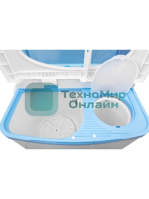 Стиральная машина Renova WS-70P/РЕТ белый/голубой, загрузка вертикальная 5.5 кг, 1350 об/мин, класс: D