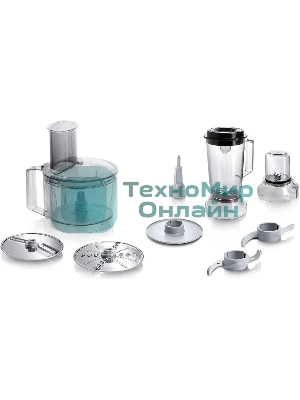 Кухонный комбайн Bosch MCM3501M 800 Вт, Скорости: 2, Блендер 1 л, Чаша 2.3 л, черный/серебристый