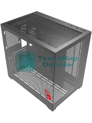 Компьютерный корпус Bloody CC-122 черный без БП ATX 10x120мм 1xUSB2.0 1xUSB3.0 audio