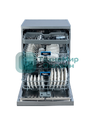 Посудомоечная машина Бирюса DWF-615/03 I, серый, 59.8 см, 15 компл., 42 дБ, класс A+++