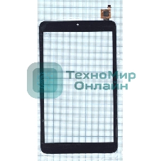 Сенсорное стекло (тачскрин) LCGP0801033 REVA-A1, черное