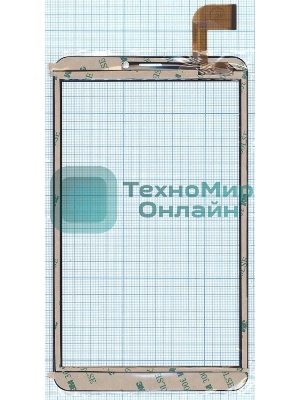 Сенсорное стекло (тачскрин) RP-451A-8.0-FPC-A2, золотое