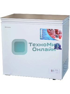 Морозильный ларь Willmark CF-310G белый стеклянная крышка, 305л