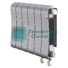 Радиатор биметаллический Royal Thermo Infinity 300 Silver Satin VR80 - 6 секц.