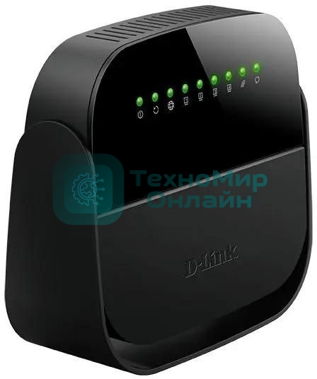 Роутер беспроводной D-Link DSL-2640U/R1A ADSL2+ черный ANNEX А