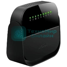 Роутер беспроводной D-Link DSL-2640U/R1A ADSL2+ черный ANNEX А