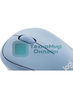 Мышь беспроводная Logitech M221 голубой, 1000 dpi, радиоканал, USB, кнопки - 3