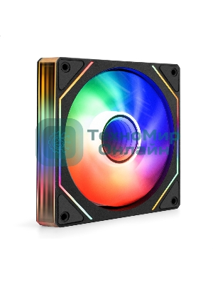 Вентилятор с подсветкой ExeGate EX12025HM3PM.FRGb.PRM (120x120x25 мм, FRGb, Hydraulic bearing (гидродинамический), 3pin+Molex, 1200RPM, 24dBA)