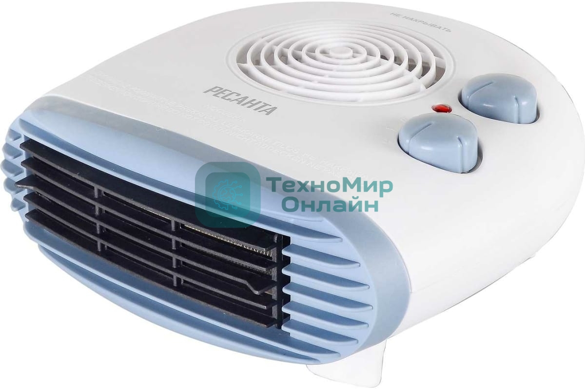 Тепловентилятор Ресанта ТВС-3, белый, 2000 Вт, 20 м2, термостат 67/2/12