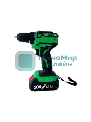 Дрель-шуруповерт аккумуляторная Zitrek Greenpower 20 Pro 063-4061, Аккумуляторная, 20В, 2 АКБ, Кейс