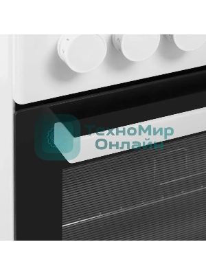 Плита электрическая Maunfeld MEC57CW08TD белый, конфорок 4 шт, духовка 59 л, 50 см x 85 см x 60 см