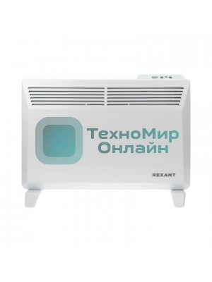 Конвектор электрический Rexant белый, 1000 Вт, 15 м2, термостат, дисплей