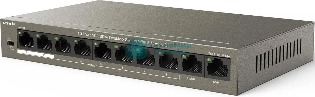 Коммутатор IP-COM 10PORT 10/100M F1110P-8-63W