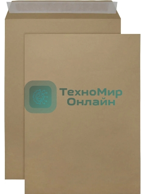Пакет почтовый Silwerhof Eco 381227.25 C4, 229x324 мм, силиконовая лента крафт 130 г/м2 (pack:25pcs)
