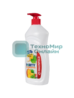 Гель для мытья посуды Maunfeld Purity Ананас и базилик 450 г MDL450PD (дозатор)